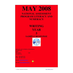 Year 5 May 2008 Writing - Response